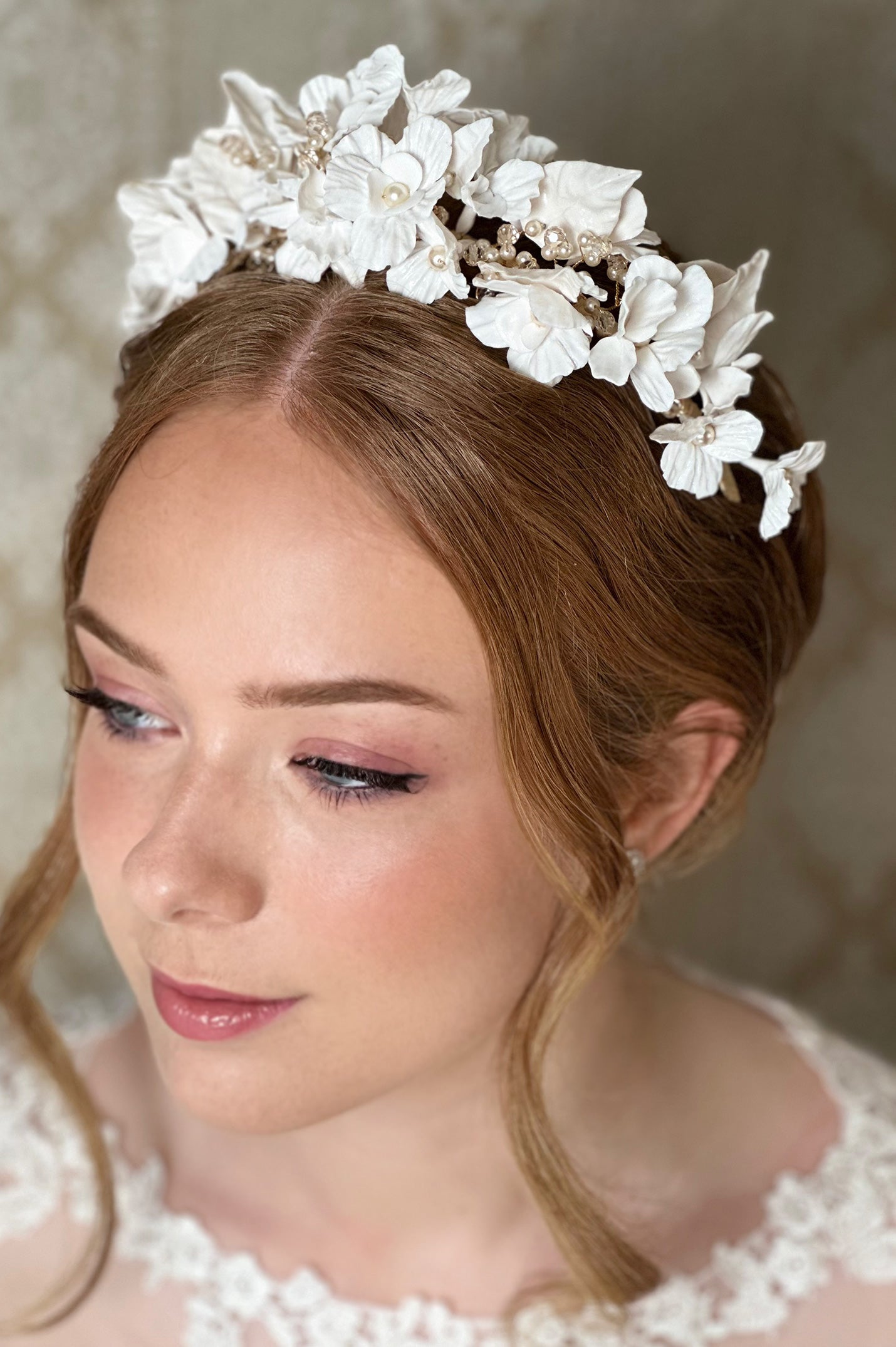 LIKE NEW Giselle Bridal Crown (Silver) THE GISELLE TIARA – The Lilac Tree Bridal main image 3